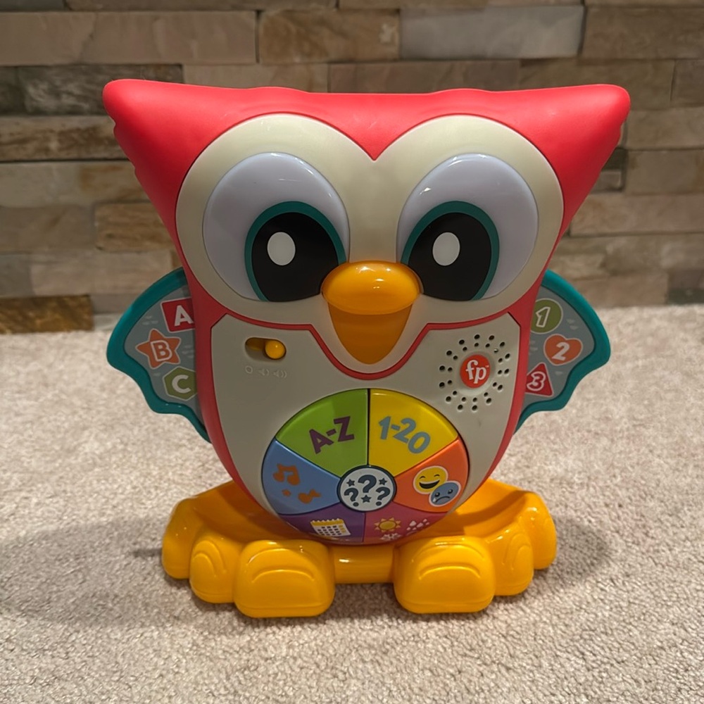 Open Box - Fisher-Price -  Linkimals Light Up & Learn Owl Intera Red
